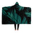 Tropical Banana Night Leaves Hooded Blanket