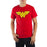 DC Comics Wonder Woman Logo Specialty Soft Hand Print Men's Red T-Shirt