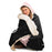 Black Cat Hooded Blanket