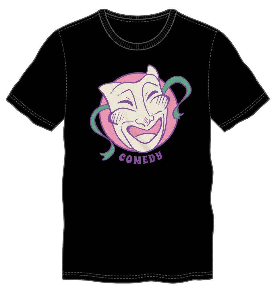 Comedy Drama Mask Graphic T Shirt
