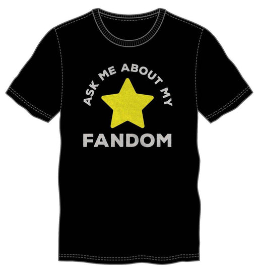 Ask Me About My Fandom Men's black T-Shirt Tee Shirt