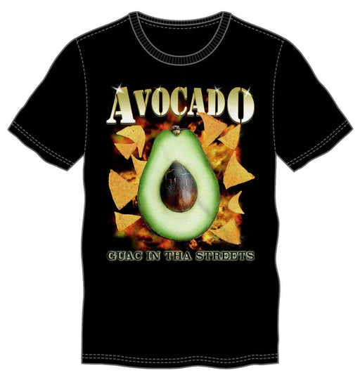 Avacado Guac In Tha Streets Men's Black T-Shirt Tee Shirt