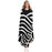 Zebra Pattern Hooded Blanket