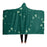 Simple Geometric Pattern Hooded Blanket