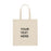 Personalized Canvas Tote Bag, Custom Canvas Tote Bag, With Your Own Text or Design, Handmade Custom Canvas Tote Bag
