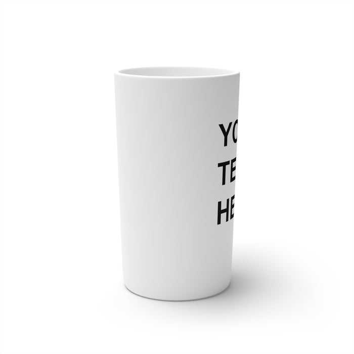 Custom Logo on a Coffee Mugs, Team Logo Here Coffee Mugs, Personalized Coffee Mugs, Text on a Coffee Mugs, Your Business Logo or Brand Logo Conical Coffee Mugs