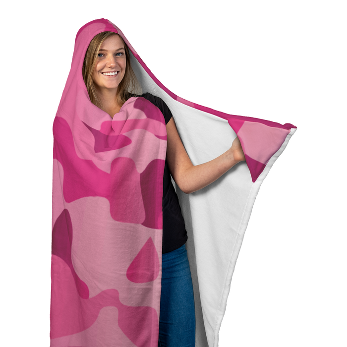 Pink Hooded Blanket