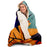 Flora Pattern Hooded Blanket