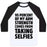 Virgin Teez  Baseball Tee 95 PERCENT OF MY ARM STRENGTH COMES FROM TAKING SELFIES UNISEX CLASSIC BASEBALL TEE