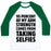 Virgin Teez  Baseball Tee 95 PERCENT OF MY ARM STRENGTH COMES FROM TAKING SELFIES UNISEX CLASSIC BASEBALL TEE