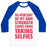 Virgin Teez  Baseball Tee 95 PERCENT OF MY ARM STRENGTH COMES FROM TAKING SELFIES UNISEX CLASSIC BASEBALL TEE