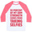 Virgin Teez  Baseball Tee 95 PERCENT OF MY ARM STRENGTH COMES FROM TAKING SELFIES UNISEX CLASSIC BASEBALL TEE