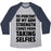 Virgin Teez  Baseball Tee 95 PERCENT OF MY ARM STRENGTH COMES FROM TAKING SELFIES UNISEX TRI-BLEND BASEBALL TEE