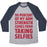Virgin Teez  Baseball Tee 95 PERCENT OF MY ARM STRENGTH COMES FROM TAKING SELFIES UNISEX TRI-BLEND BASEBALL TEE