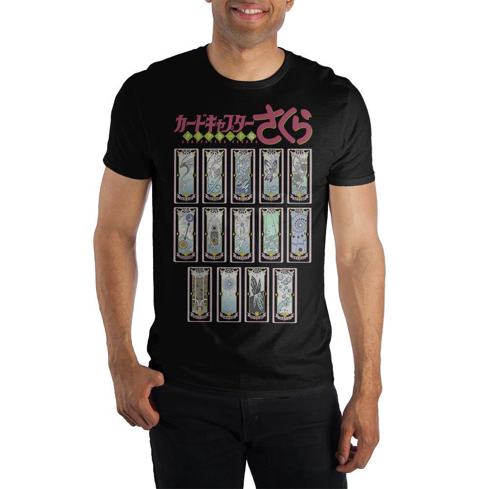 Cardcaptor Sakura Clow Cards Crew Neck Short Sleeve T shirt
