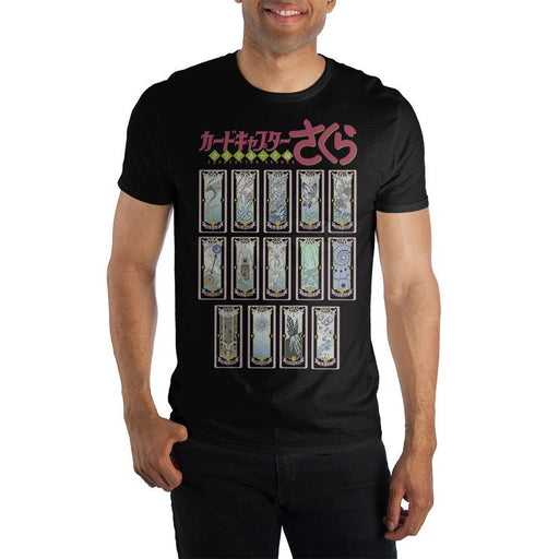 Cardcaptor Sakura Clow Cards Crew Neck Short Sleeve T shirt