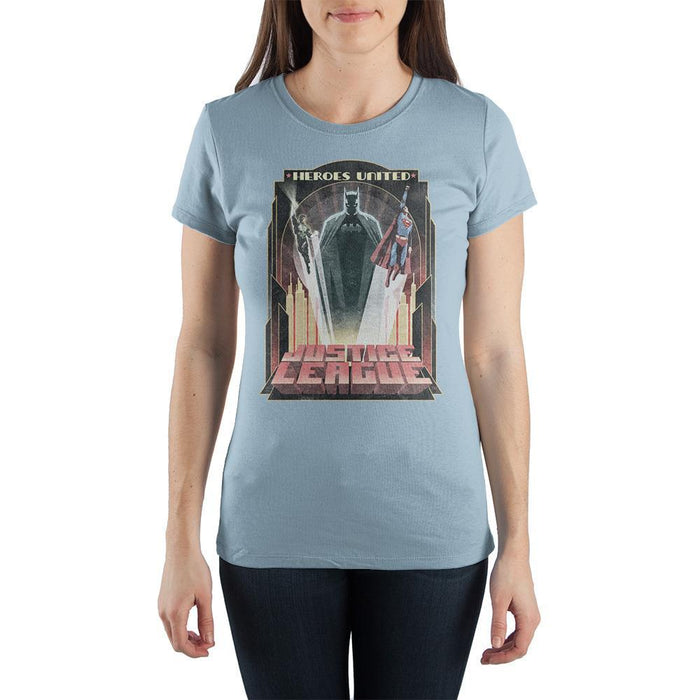 Justice League Shirt Heroes United DC Comics Clothing