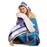 Japanesse Mountain Landscape Pop Color Vector Hooded Blanket