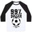 Virgin Teez  Baseball Tee 99 PERCENT SOCCER UNISEX CLASSIC BASEBALL TEE