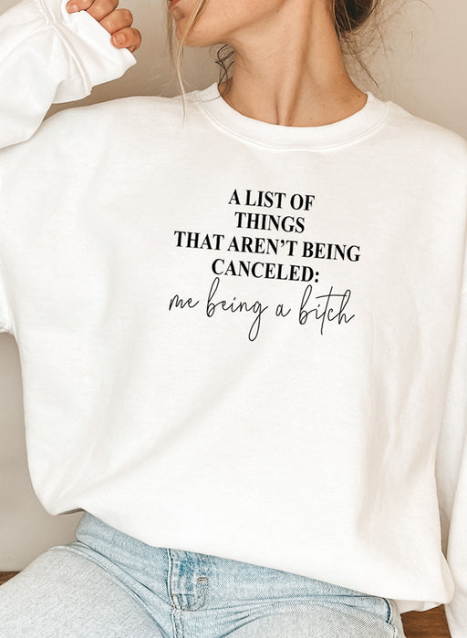 A List Of Things Sweat Shirt