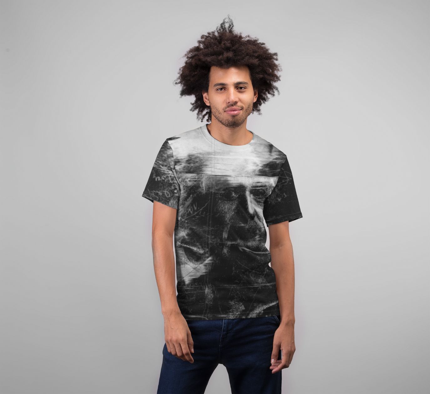 Albert Einstein Premium Sublimation Adult T-Shirt