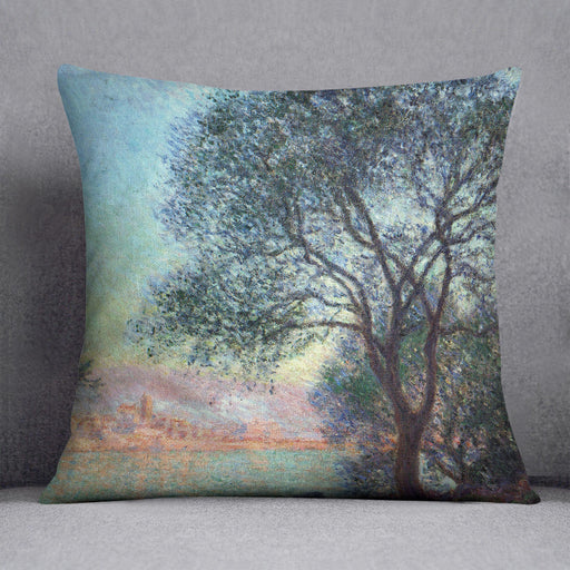 Antibes seen from La Salis by Monet Cushion