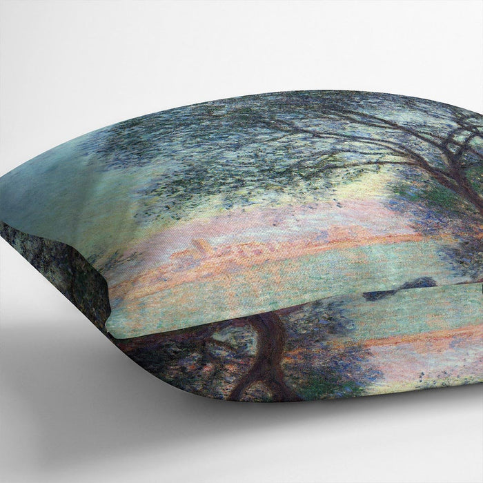 Antibes seen from La Salis by Monet Cushion