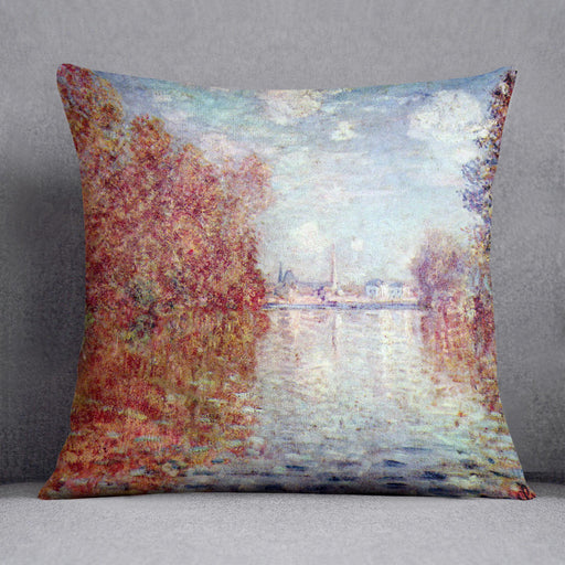 Autumn in Argenteuil by Monet Cushion