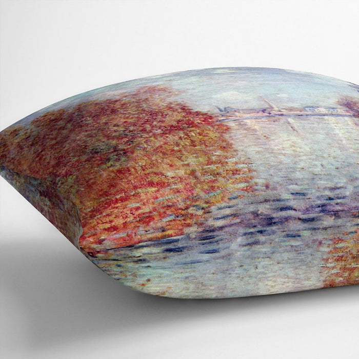 Autumn in Argenteuil by Monet Cushion