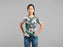 Black and White Floral Garden Glamor Classic Sublimation Women's T-Shirt