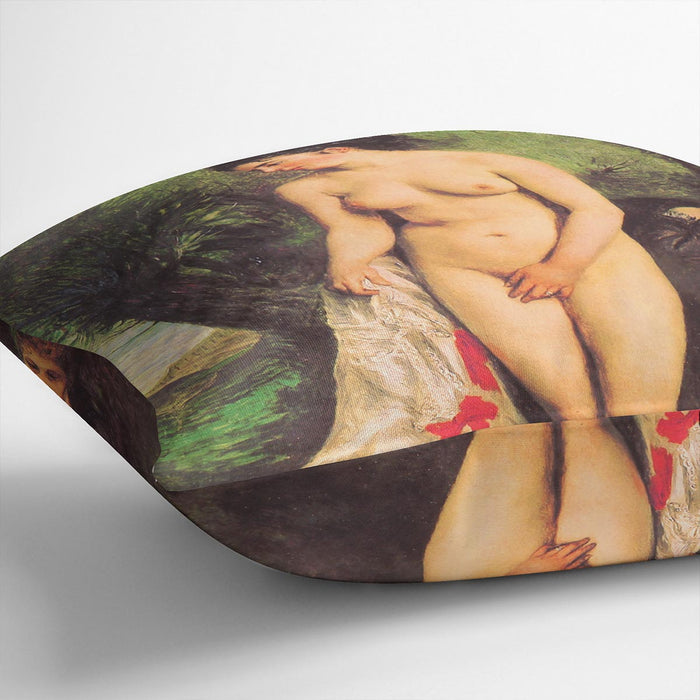 Bather with a Terrier by Renoir Cushion