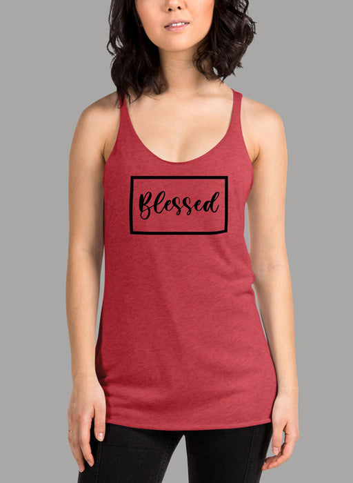 Blessed Graphic Black Women Tank Top