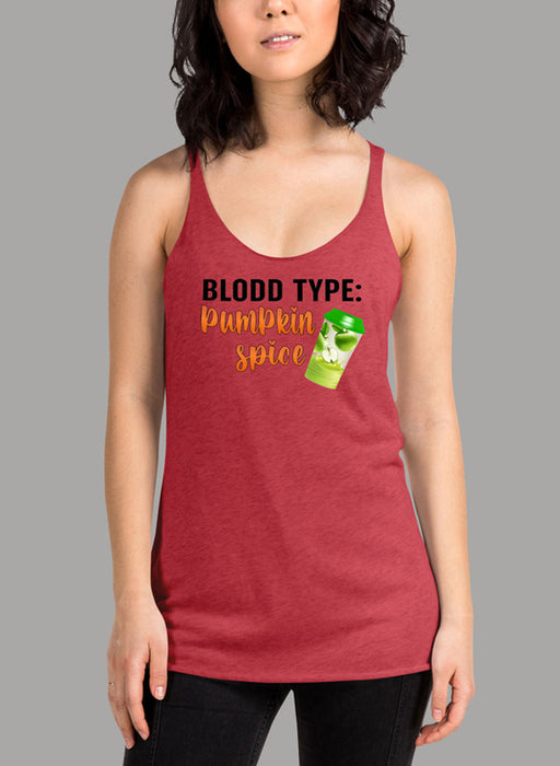 Blood Type Pumpkin Spice Women Tank Top