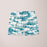 Blue Camouflage Pattern Mosaic Style Plakat Shorts