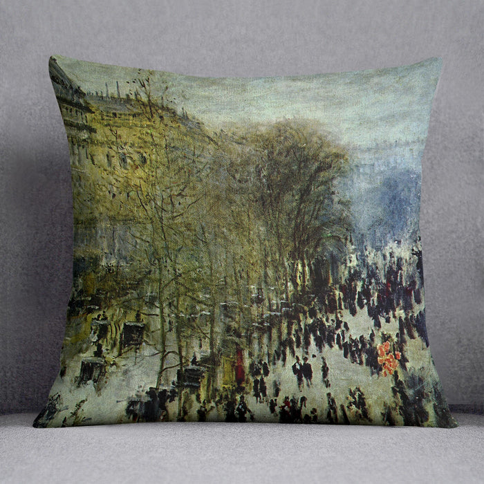 Boulevard of Capucines by Monet Cushion