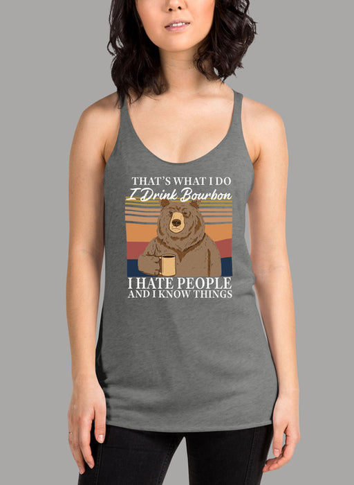 Bourbon Bear Women Tank Top