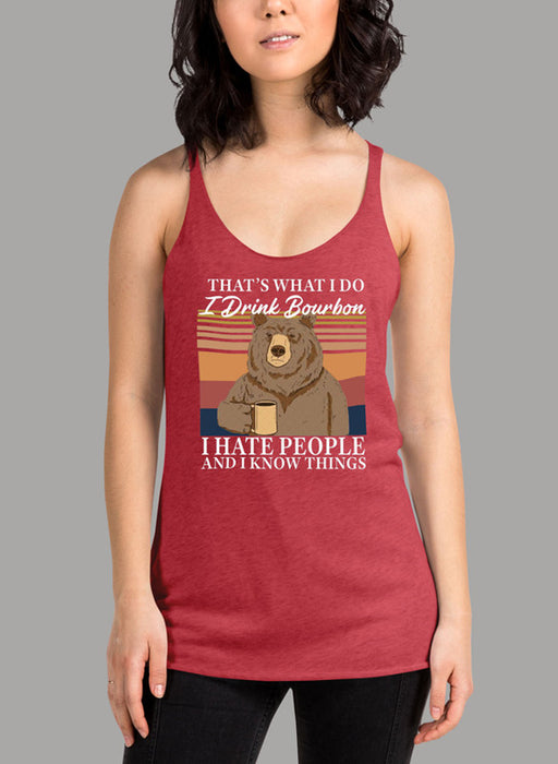 Bourbon Bear Women Tank Top