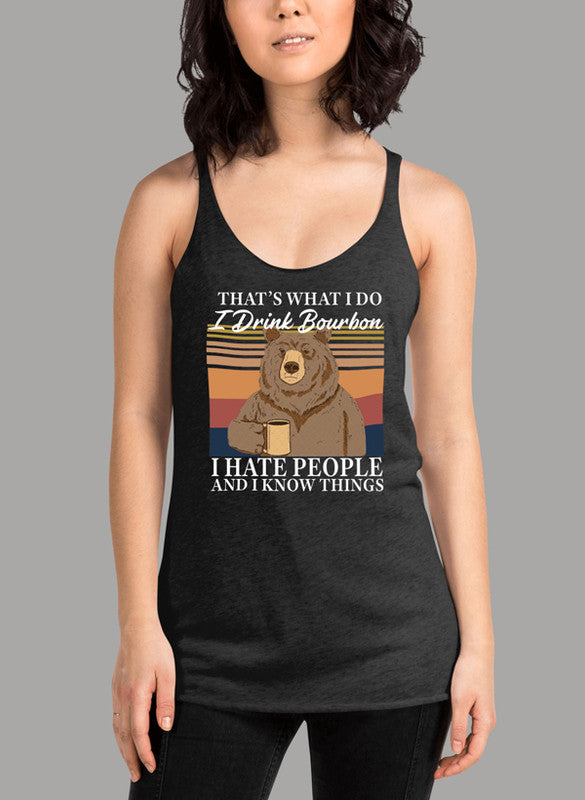 Bourbon Bear Women Tank Top