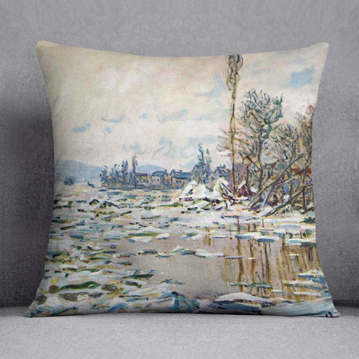 Break Up of Ice by Monet Cushion