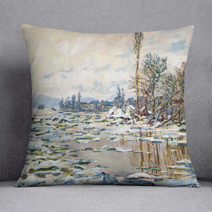 Break Up of Ice by Monet Cushion