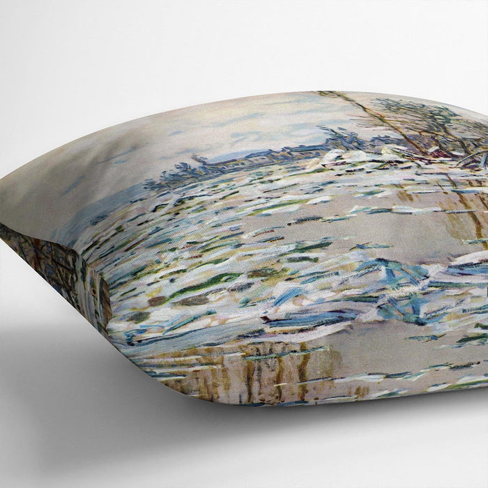 Break Up of Ice by Monet Cushion