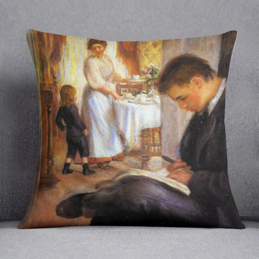 Breakfast at Berneval by Renoir Cushion