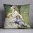 Camille Monet and her son Jean in the garden of Argenteuil by Renoir Cushion