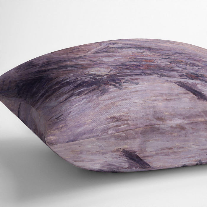Camille Monet sur son lit de mort by Monet Cushion