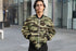 Camouflage Pattern Plakat Bomber Jacket