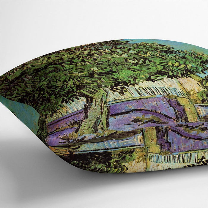 Chestnut Tree in Blossom by Van Gogh Cushion