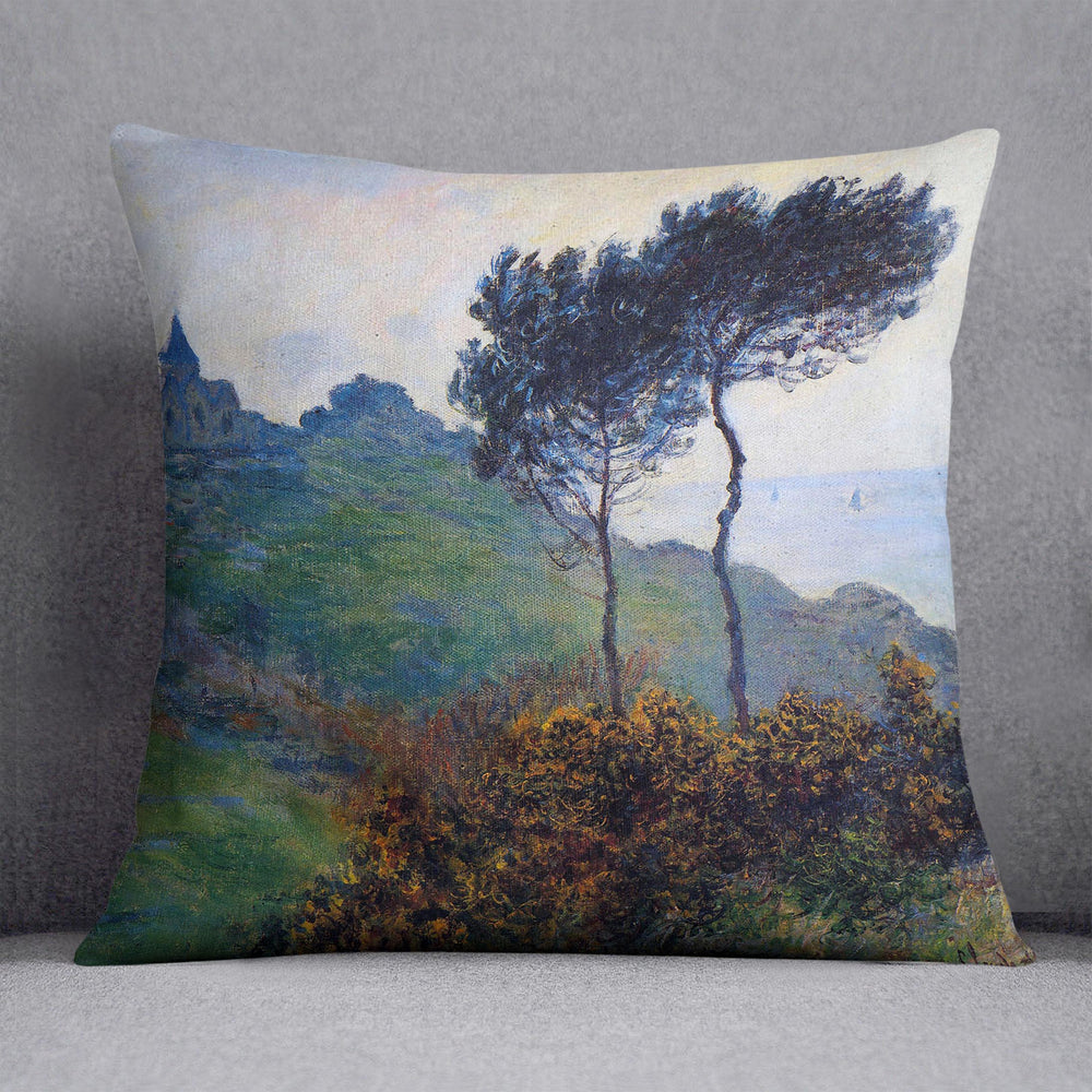 Church at Varengeville by Monet Cushion