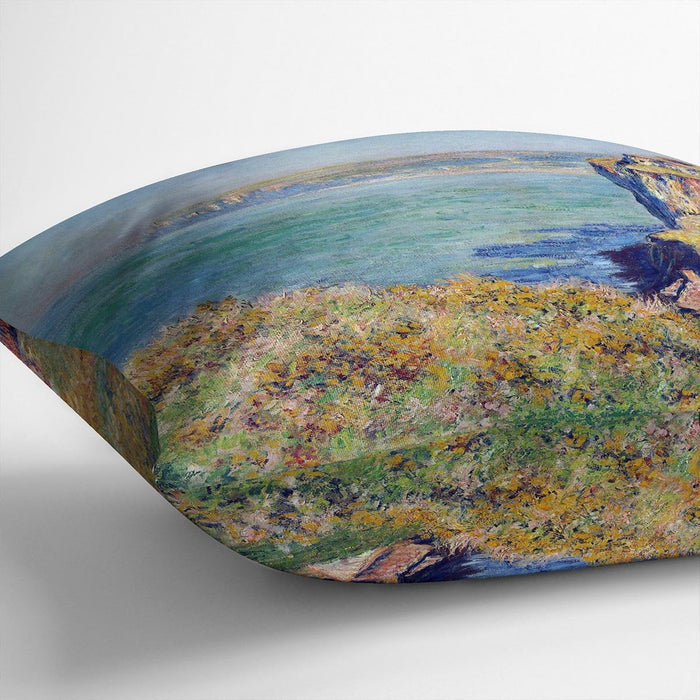 Cliffs at Varengeville by Monet Cushion