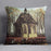 Congregation Leaving the Reformed Church in Nuenen by Van Gogh Cushion