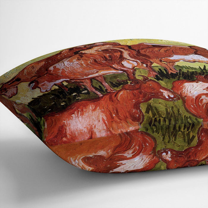 Cows after Jordaens by Van Gogh Cushion